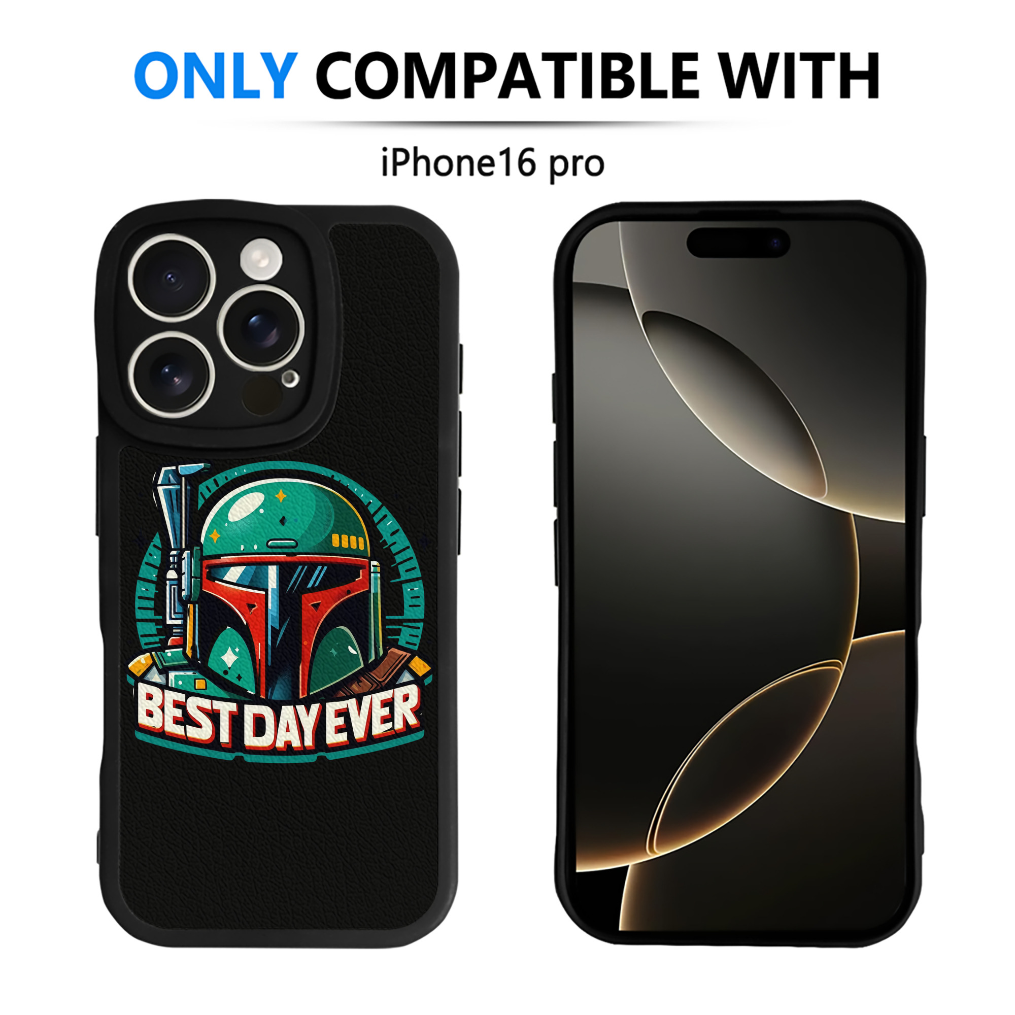 （画像用） スター・ウォーズ Star Wars 【iPhone 16シリーズ対応】シリコンスマホケース（レザー調） 材質：シリコン